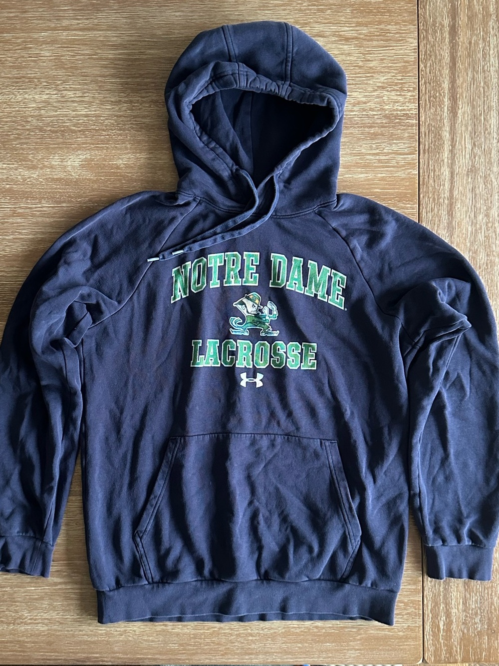 Under Armour Notre Dame Lacrosse Navy Blue Hoodie